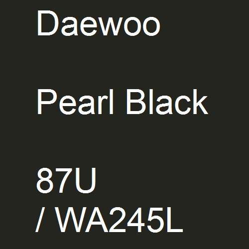 Daewoo, Pearl Black, 87U / WA245L.